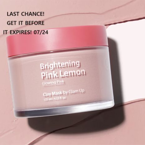 GLAM UP Brightening Pink Lemon Clay Mask