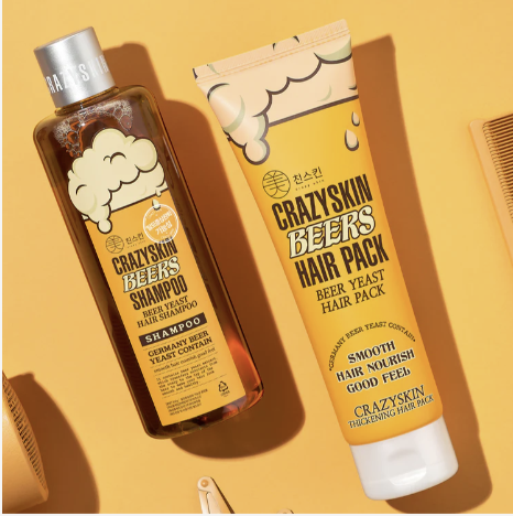 Crazy Skin Beers Yeast Shampoo & Hair Pack Set